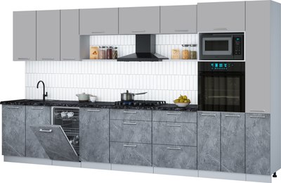 

Кухонный гарнитур, Мила Gloss 3.8-ПМ3