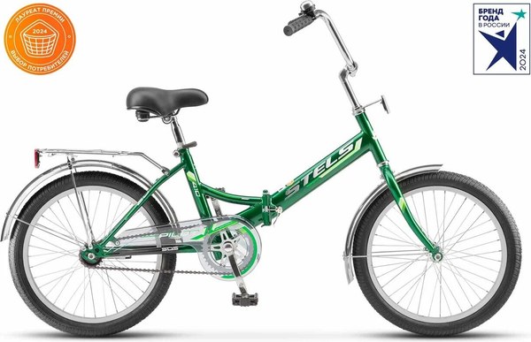 Велосипед STELS Pilot 410 20C Z010 / NN015070 (зеленый, разобранный, в коробке)