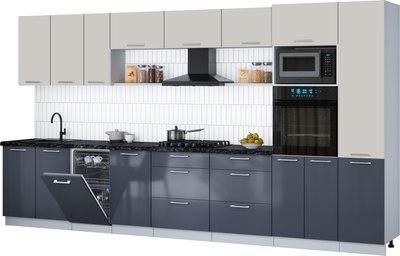 

Кухонный гарнитур, Мила Gloss 3.9-ПМ3