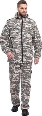 Костюм для охоты и рыбалки УРСУС Турист 2 кмф Цифра светло-серая Твил Пич / КОС668 (р.44-46, 182-188) - 