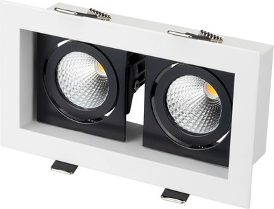 

Точечный светильник, CL-KARDAN-S180x102-2x9W Day WH-BK 38deg / 024129