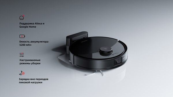 Робот-пылесос Roborock Robotic Vacuum Cleaner+Auto-Empty Dock S8 Pro+ RRA0TAL/S8PP52-02 (черный)