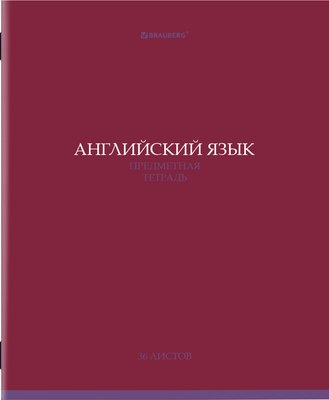 Тетрадь предметная Brauberg Колор. Английский язык / 405071 (36л) - 