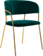 Стул Woodville Kamelia / 11777 (зеленый/золото) - 