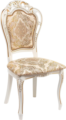 Стул Woodville Bronte / 253354 (молочный с патиной) -