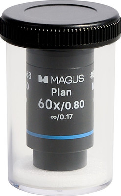 

Объектив для микроскопа, 60PL60 Plan 60x/0.80/0.17 H60мм / 85068