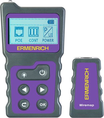 Кабельный тестер Ermenrich NetGeeks NP25 / 85299 (фиолетовый) - 