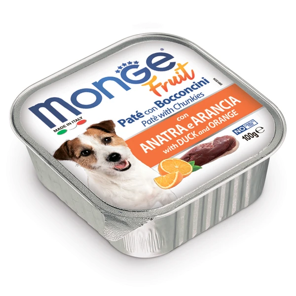 Влажный корм для собак Monge Dog Fruit с уткой и апельсином (100г) — фото 2
