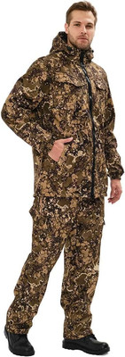 Костюм для охоты и рыбалки УРСУС Ровер кмф Камни Полофлис / КОС346 (р.48-50, 182-188 ) - 