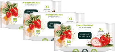 

Влажные салфетки, Полотенца универсальные для всей семьи