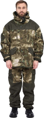 Костюм для охоты и рыбалки УРСУС Горка кмф Облака зеленый Твил рип-стоп/Грета / КОС481 (р.48-50, 182-188) -
