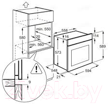 Электрический духовой шкаф Zanussi ZOB21301LR