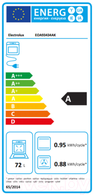 Электрический духовой шкаф Electrolux EOA93434AK