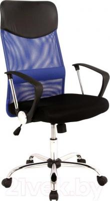 Кресло офисное Signal Q-025 (черный/синий) - общий вид