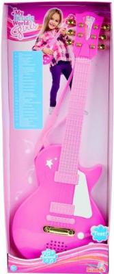 Музыкальная игрушка Simba Детская рок-гитара / 10 6830693 (розовый) - упаковка