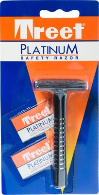 

Бритвенный станок, Safety Razor Platinum + 2 лезвия