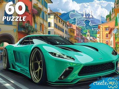 

Пазл, Зеленый спортивный автомобиль / Ф60-4529