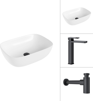 

Умывальник со смесителем, 21493A + Cascade 21СК0655BS с сифоном 21635B