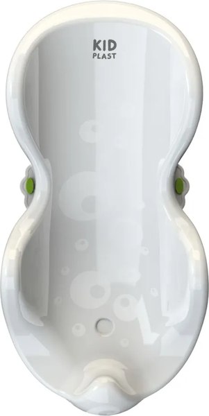 Горка для купания KidPlast Star / PL154300 (белый/зеленый)