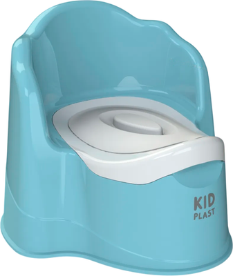 Детский горшок KidPlast Leader / PL075202 (голубой/белый) - 