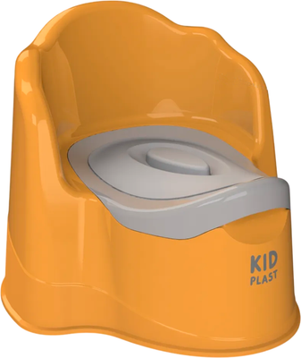 Детский горшок KidPlast Leader / PL075502 (оранжевый/темно-серый) -