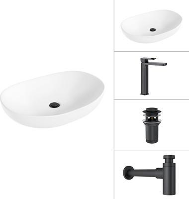 

Умывальник со смесителем, 21502+Cascade 21СК0655BS+сифон 21635B+с дон.клапаном 21190B