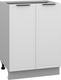 Шкаф-стол кухонный Arvento Корнелия Флок-плюс НШ60р без столешницы (белый софт) - 