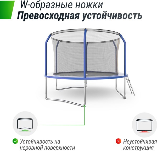 Купить Батут UNIX Line Supreme Basic 10ft / trusub10bl в Барановичах