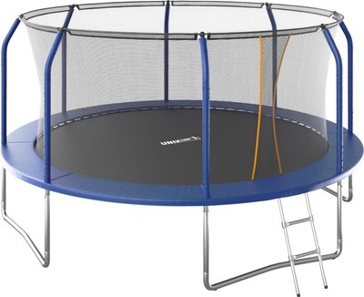 Батут UNIX Line Supreme Basic 14ft / trusub14bl (синий) - 