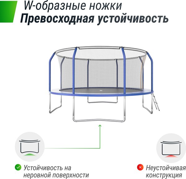 Купить Батут UNIX Line Supreme Basic 14ft / trusub14bl в Барановичах