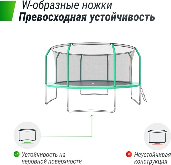 Купить Батут UNIX Line Supreme Basic 14ft / trusub14g в Барановичах