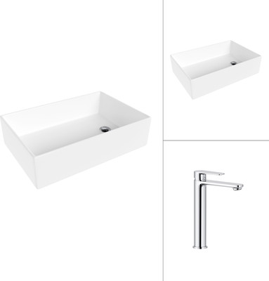 Умывальник со смесителем Lauter 21518-1 + Moon 21СK81691C -