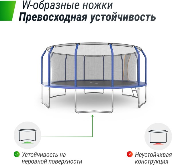 Купить Батут UNIX Line Supreme Basic 16ft / trusub16bl в Барановичах