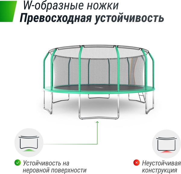 Купить Батут UNIX Line Supreme Basic 16ft / trusub16g в Барановичах