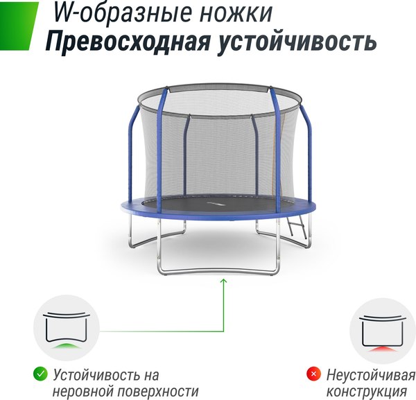 Купить Батут UNIX Line Supreme Basic 8ft / trusub8bl в Барановичах