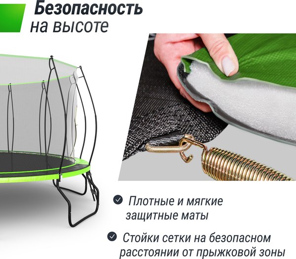 Купить Батут UNIX Line TRUF16GR6 в Барановичах