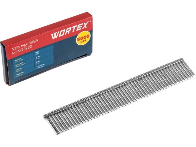 Гвозди для пистолета Wortex 18GA 10мм для NG 1220 / 1335956 (5000шт)
