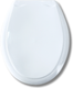 Сиденье для унитаза Еврокомфорт Океан 104-407-00-01 (жесткое, белый) - 