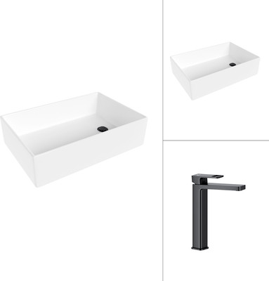 Умывальник со смесителем Lauter 21518-1 + Cascade 21СК0655BS -