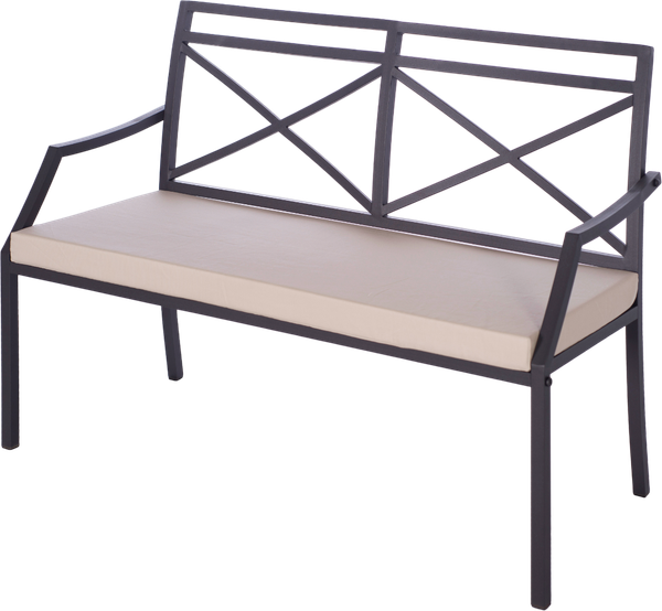 Скамья садовая Удачная мебель Суаре с подушкой 120x50x100 / E17.120A