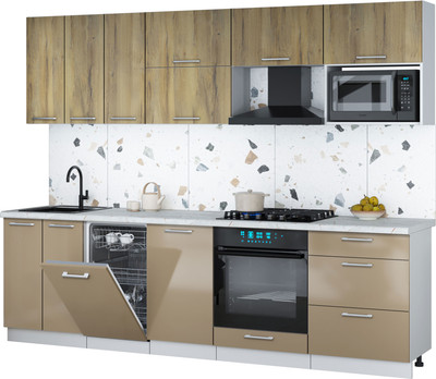 

Кухонный гарнитур, Мила Gloss 2.7-ПМ4