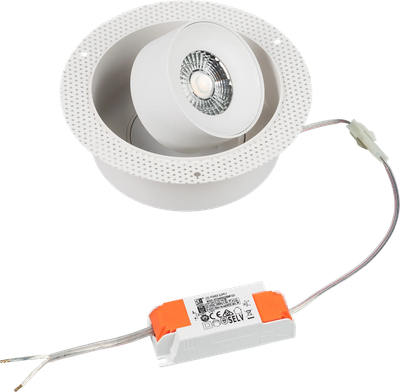 

Точечный светильник, SP-PLURIO-BUILT-TRIMLESS-R160-9W Day4000 WH-WH 36deg / 038065
