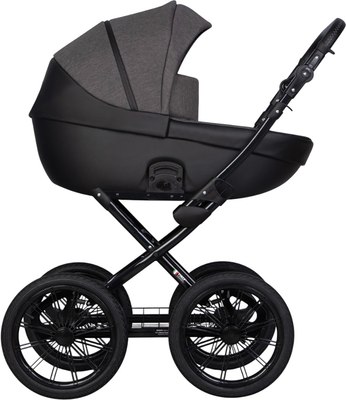 Детская универсальная коляска Riko Basic Pacco Prestige 2 в 1 (04/темно-серый/черный) - 