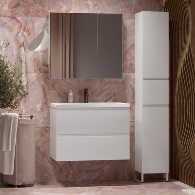 Тумба под умывальник Belux Минск НП 100-02 (1, белый глянцевый) -