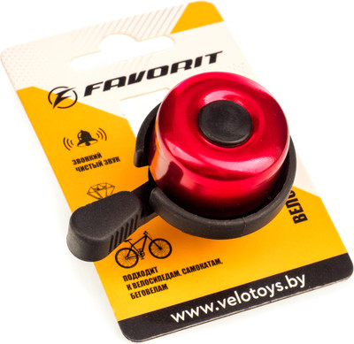 Звонок для велосипеда FAVORIT TD-0905RD - 