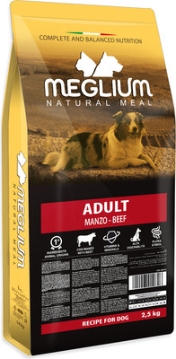 Сухой корм для собак Meglium Dog Adult Beef / MS1302 (2.5кг) -