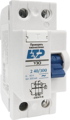 Устройство защитного отключения ETP 2п 40А 300мА DLF362 / 18029 (электронное) - 
