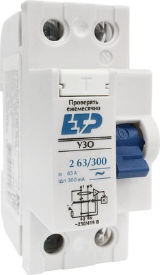 Устройство защитного отключения ETP 2п 63А 300мА DLF362 / 18030 (электронное) - 