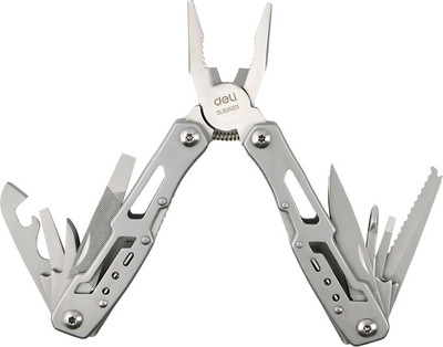 Мультитул Deli EDL555201 (серый) -