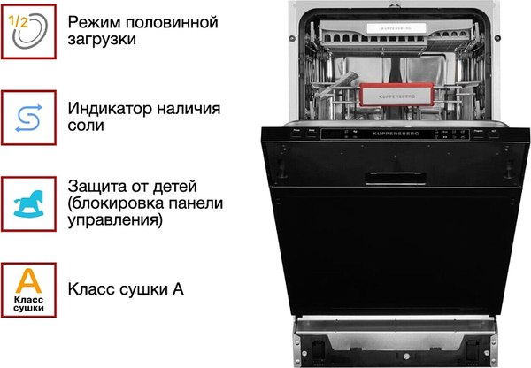 Купить Посудомоечная машина Kuppersberg GS 4557 в Молодечно